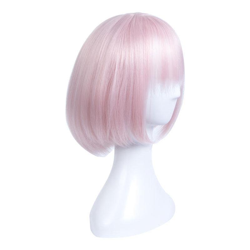 fgo fate grand order mash kyrielight shielder pink short cosplay wigs