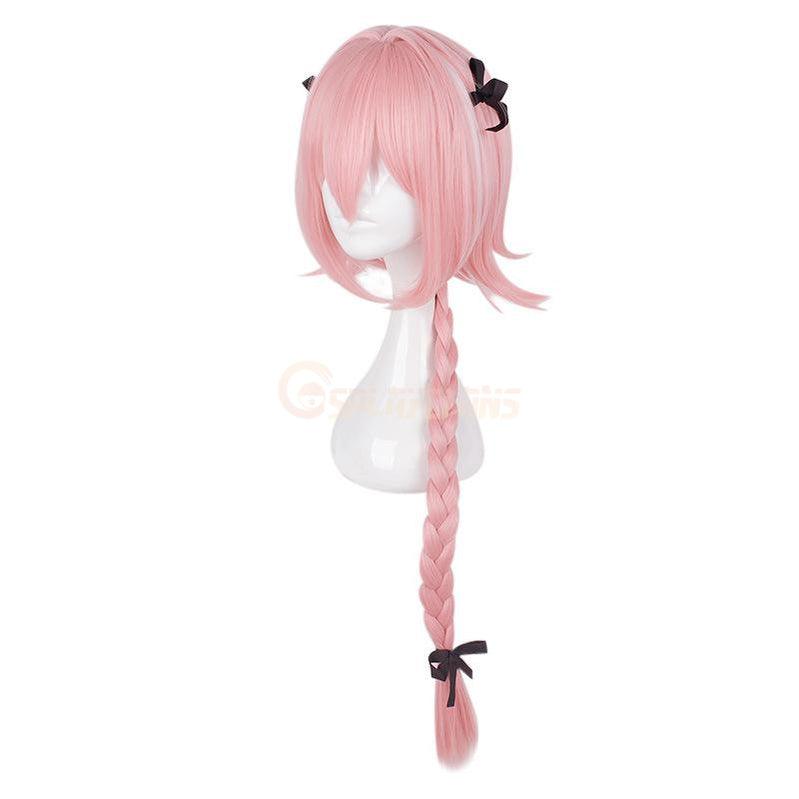 FGO Fate/Grand Order Astolfo Sailor Pink Long braid Cosplay Wigs