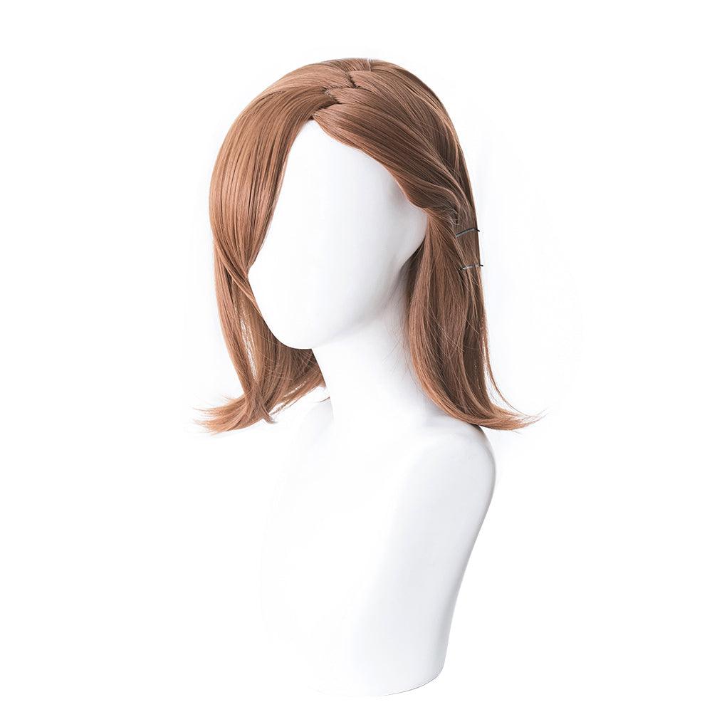 coscrew Anime A Certain Magical Index Misaka Mikoto Brown Short Cosplay Wig 474D - coscrew