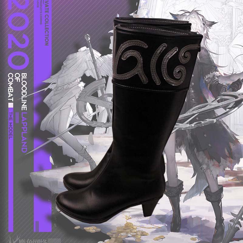 arknights lappland refined horrormare game cosplay boots shoes for carnival anime party