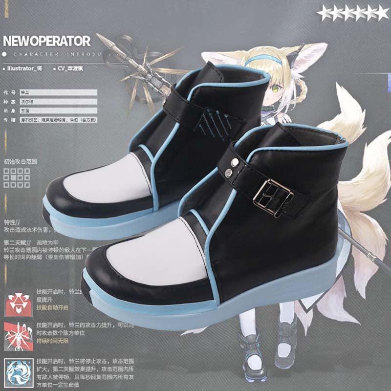 game arknights suzuran cosplay boots shoes for cosplay anime carnival