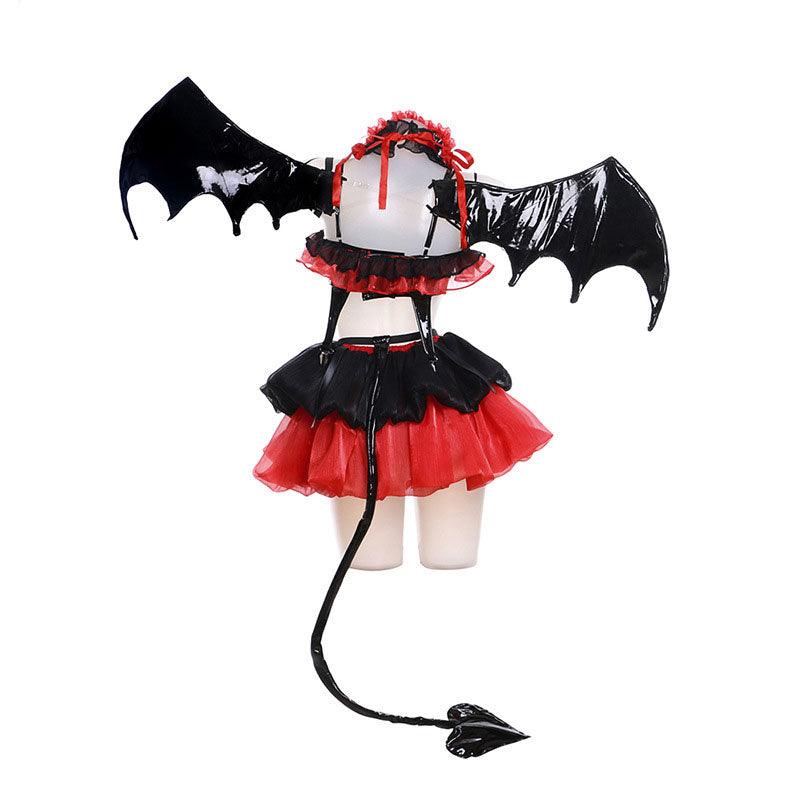 anime date a live tokisaki kurumi pretty devil ver cosplay costumes with props