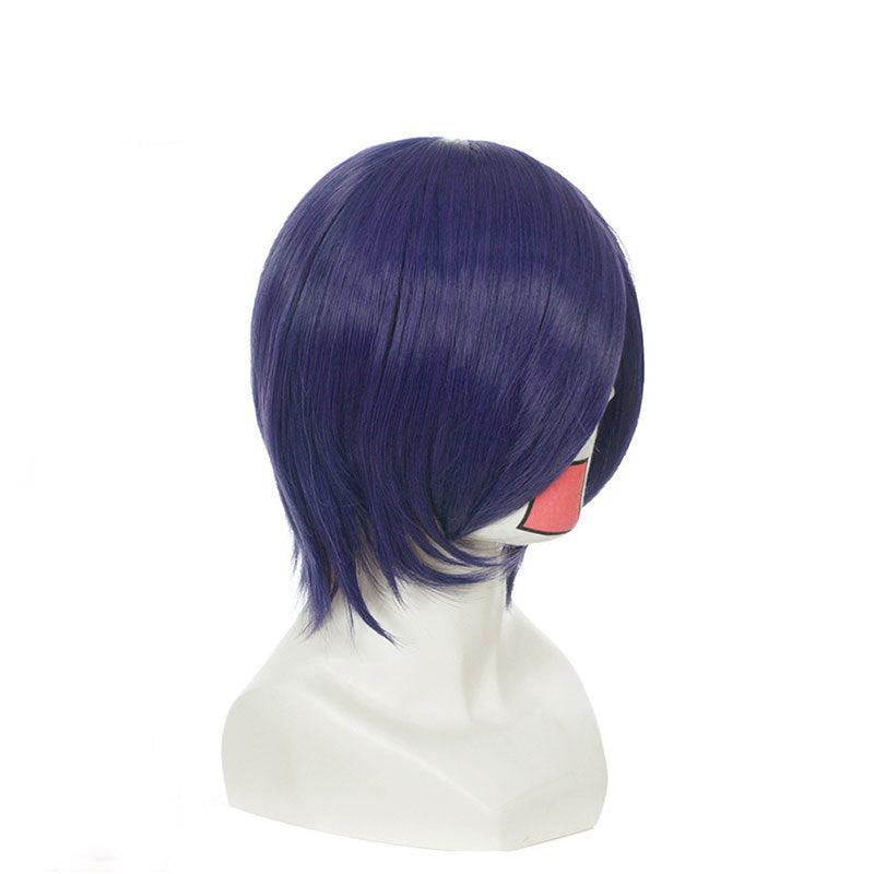 anime tokyo ghoul touka kirishima short purple cosplay wigs