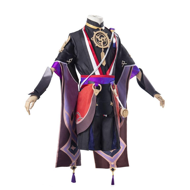 game genshin impact scaramouche fullset cosplay costumes