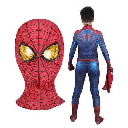 the amazing spider man peter parker jumpsuits child cosplay costume