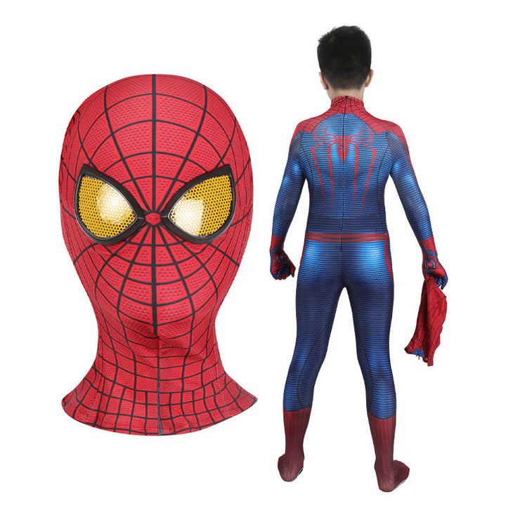 the amazing spider man peter parker jumpsuits child cosplay costume