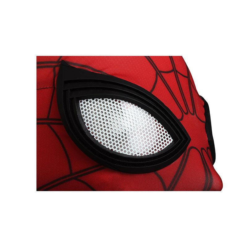 movie spider man homecoming peter parker spiderman jumpsuit elastic force cosplay costume with headgear