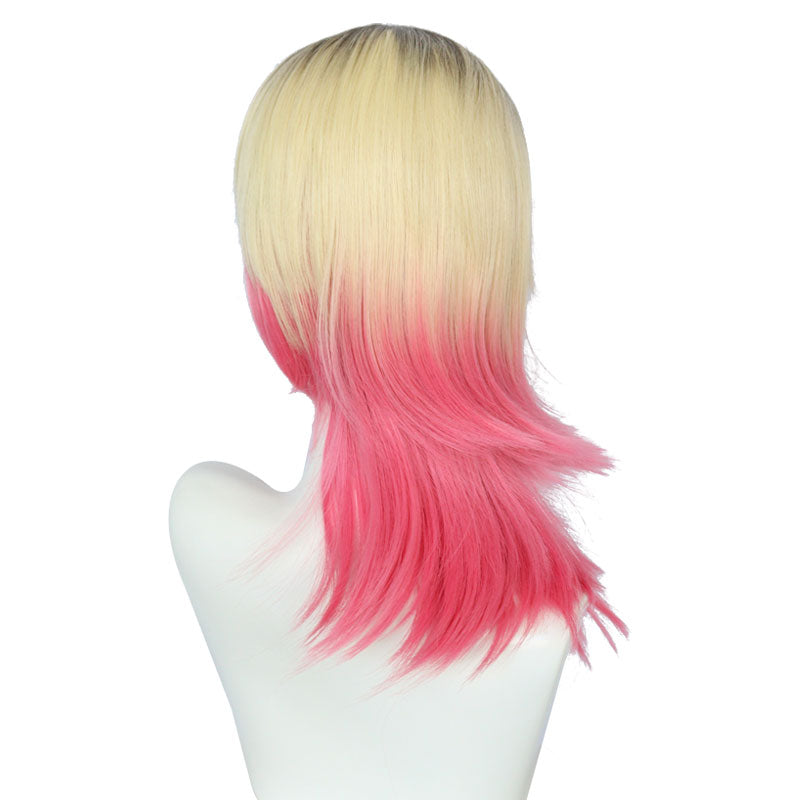 spider man across the spider verse gwen stacy deeppink gradient cosplay wigs