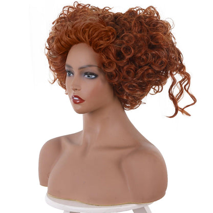 Hocus Pocus 2 Winifred Sanderson Heart-shaped Brown Movie cosplay Wig 405S - coscrew