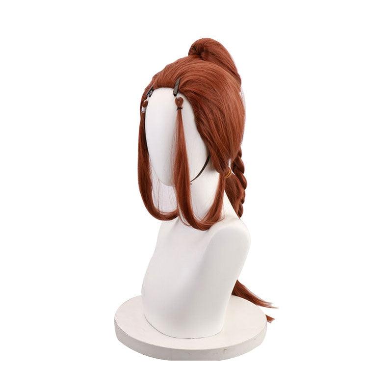 anime avatar the last airbender katara brown 80cm cosplay wig