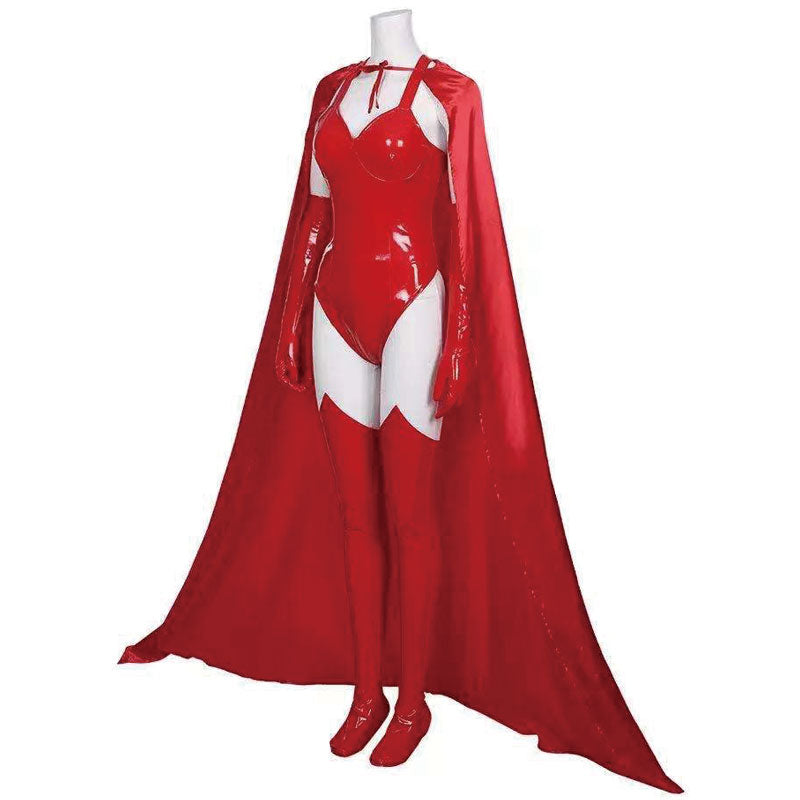 Wanda Vision Wanda Maximoff Scarlet Witch Cosplay Costume With Cloak –  coscrew