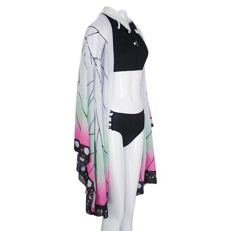 anime demon slayer kimetsu no yaiba kochou shinobu swimsuit cosplay costumes 4