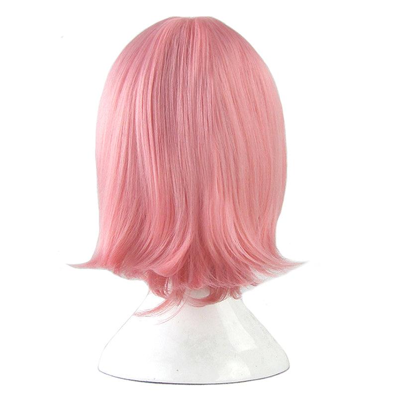 anime naruto haruno sakura short pink cosplay wigs