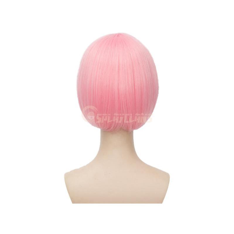 Anime Re:Zero Starting Life in Another World Rem and Ram Short Blue Pink Cosplay Wigs