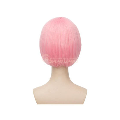 anime re zero starting life in another world rem and ram short blue pink cosplay wigs