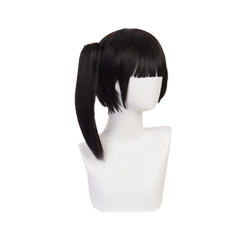 demon slayer kimetsu no yaiba kanao tsuyuri black brown ponytail cosplay wigs