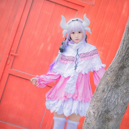 Miss Kobayashi's Dragon Maid KannaKamui Maid Outfit Lolita Dress Anime Cosplay Costume