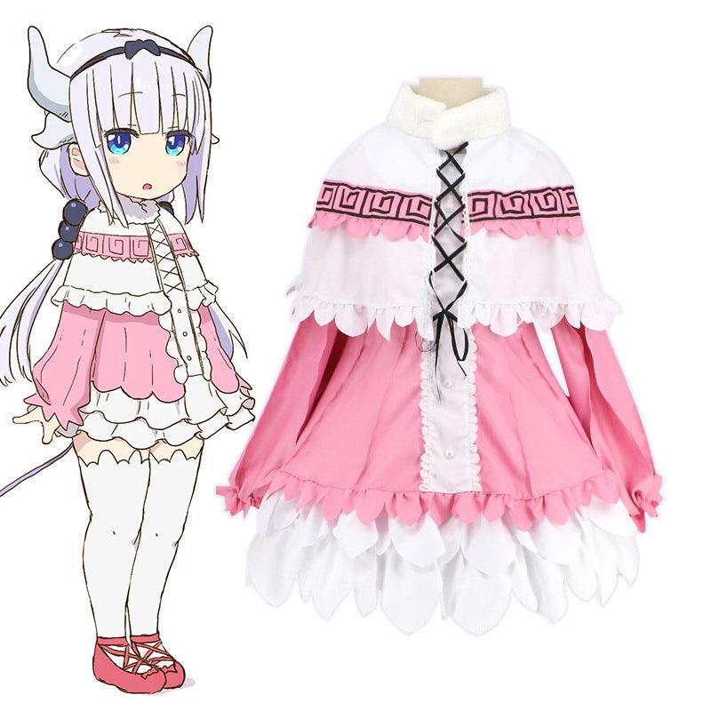 Miss Kobayashi's Dragon Maid KannaKamui Maid Outfit Lolita Dress Anime Cosplay Costume