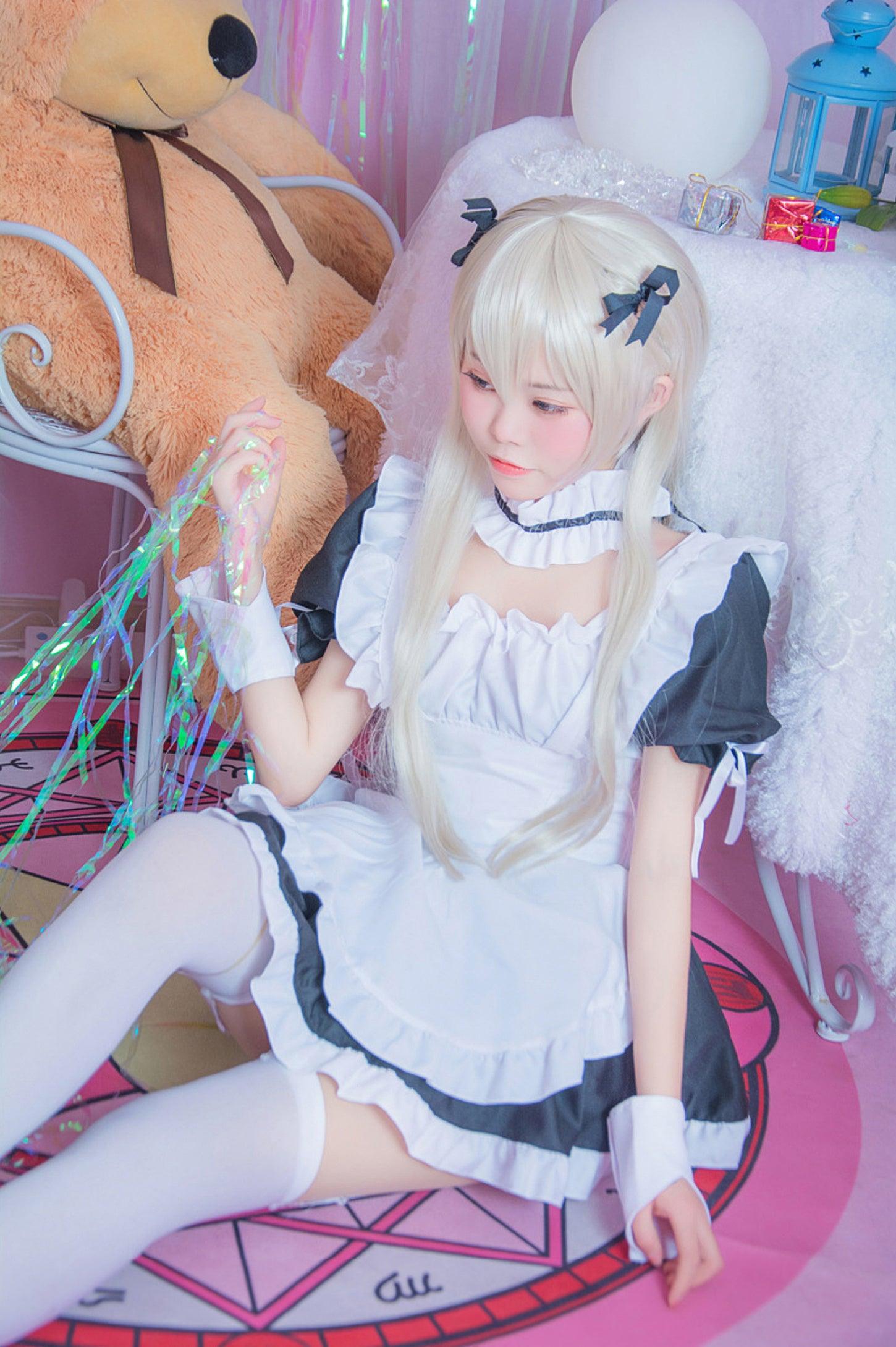 Yosuga No Sora Kasugano Sora Maid Outfit Lolita Dress Anime Fancy Cosplay Costume