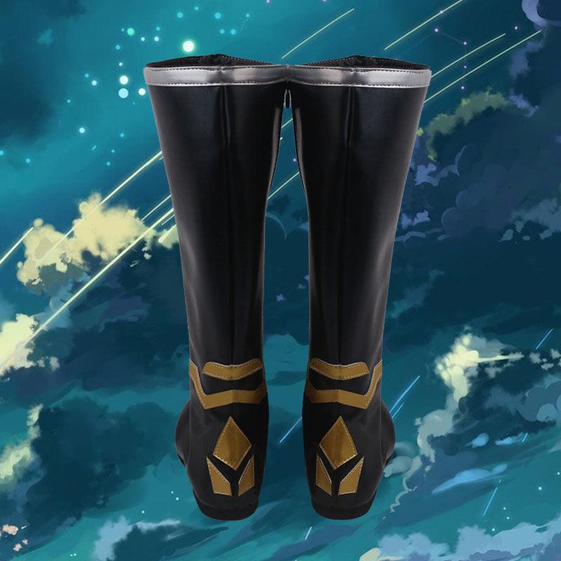 sky children of the light season of winter spirits daylight prairie festival spin black winter game cosplay boots shoes
