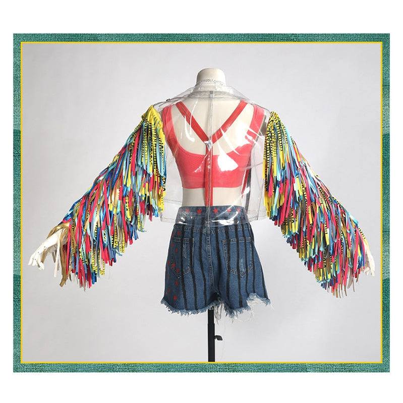 movie birds of prey harley quinn ribbon outfits cosplay costume
