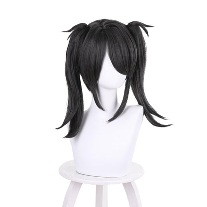 coscrew anime needy girl overdose rain black medium cosplay wig 444d