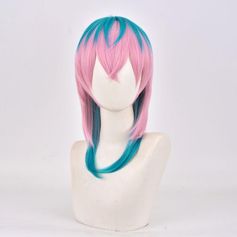 anime tokyo revengers hinata tachibana pink orange short cosplay wigs
