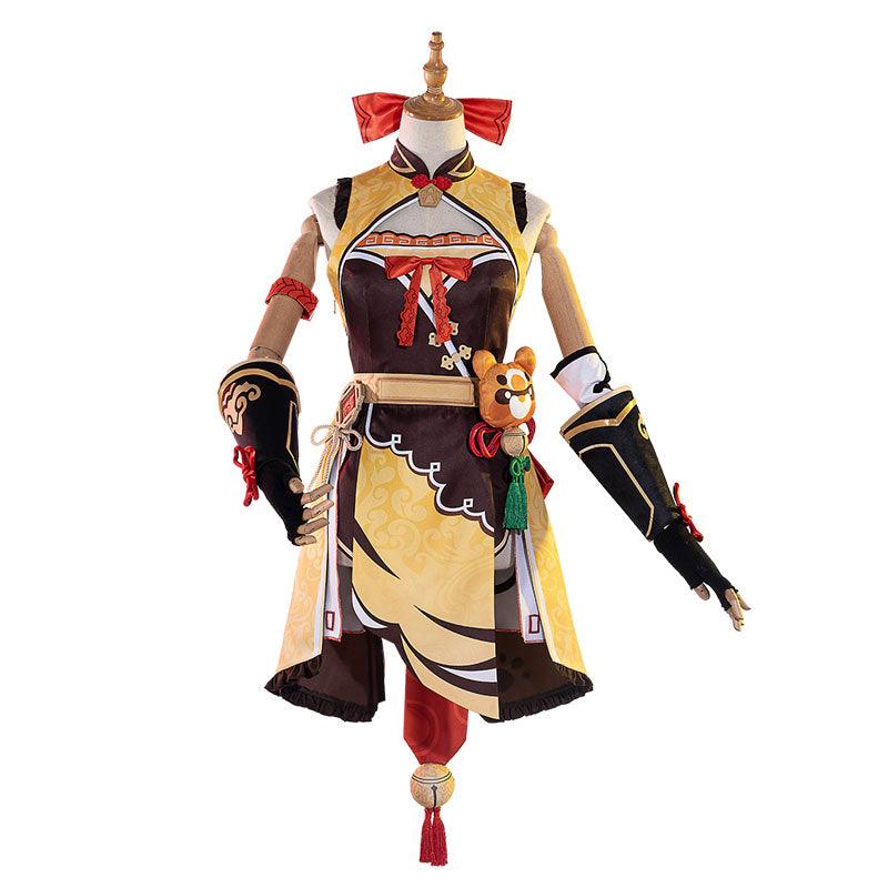 game genshin impact xiangling fullset cosplay costumes