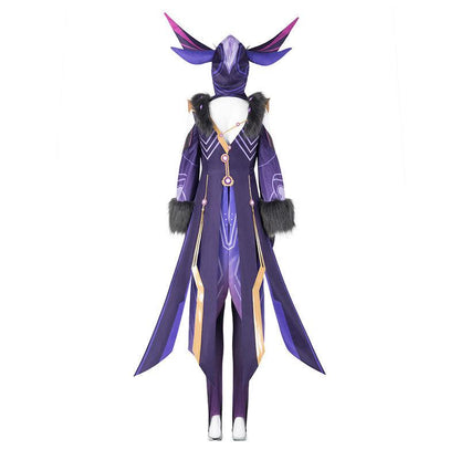 game genshin impact fatui electro cicin mage fullset cosplay costumes