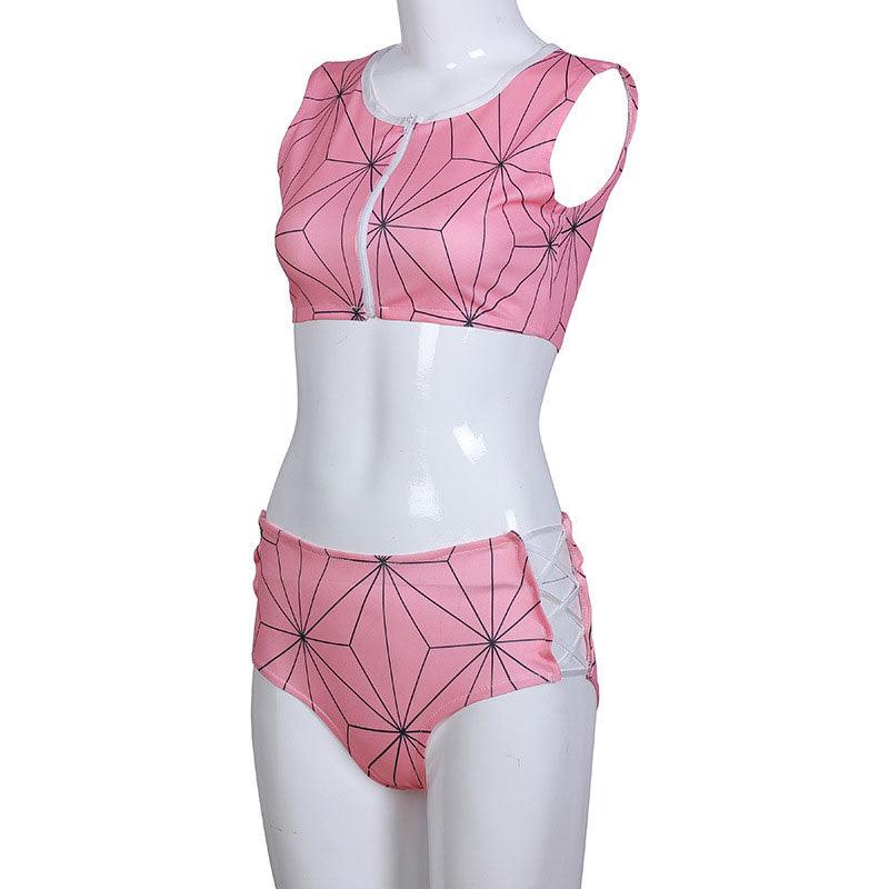 anime demon slayer kimetsu no yaiba nezuko kamado swimsuit cosplay costumes 1
