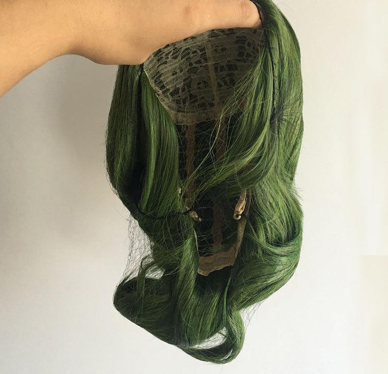 coscrew movie joker cosplay wig joaquin phoenix green synthetic hair 405j
