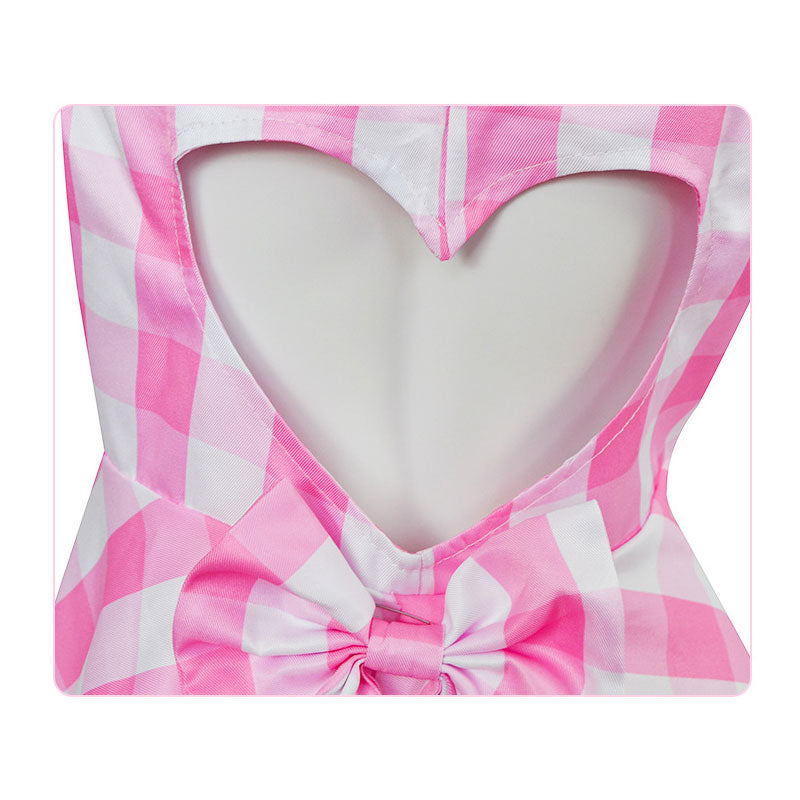 barbie movie 2023 barbie dress cosplay costumes with hat 1
