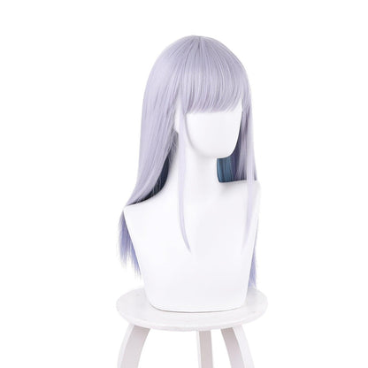 Anime Aharen-san wa Hakarenai Aharen Reina Cosplay Wig Grey Purple with Inner Blue 512C - coscrew