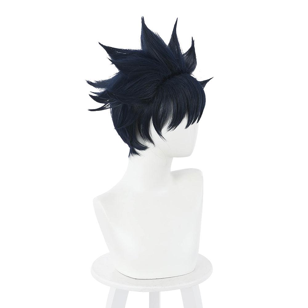 coscrew anime jujutsu kaisen fushiguro megumi black short cosplay wig 505c