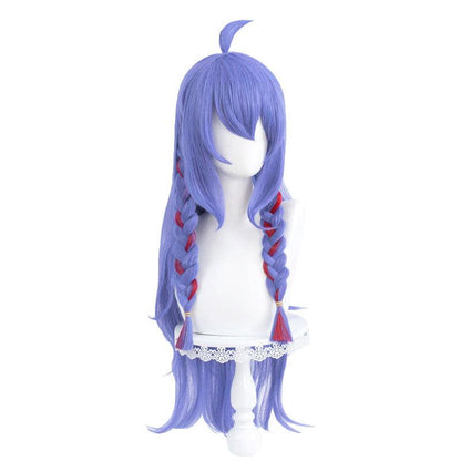 game lol spirit blossom skin kindred 80cm long blue purple cosplay wigs