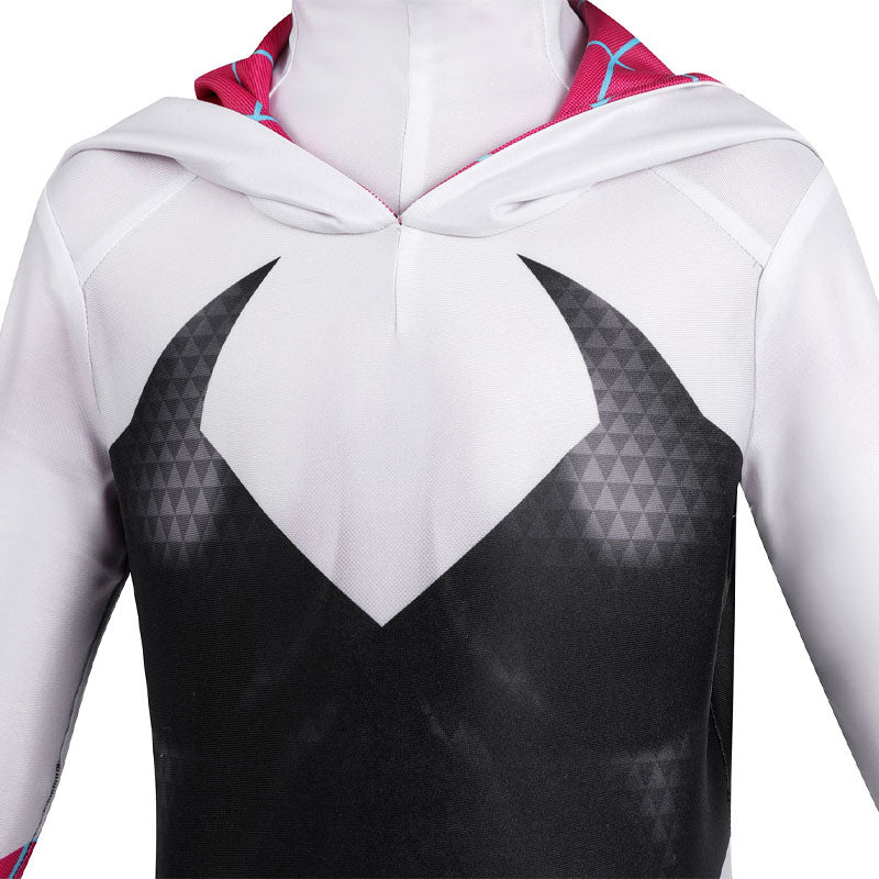 spider man across the spider verse gwen stacy kids jumpsuit cosplay costumes