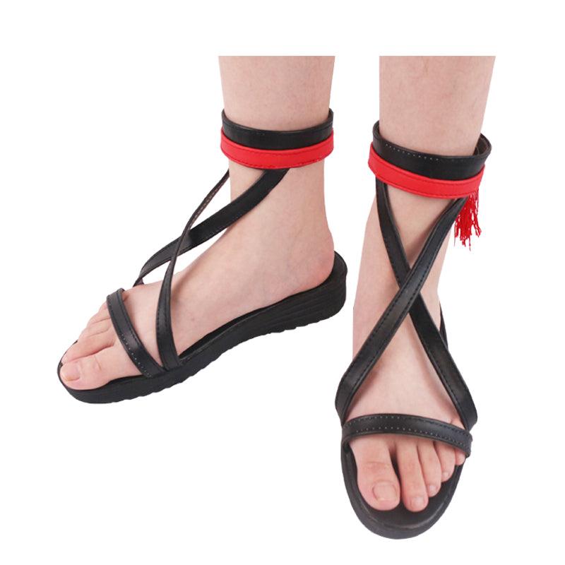 game arknights sora summer flower cosplay sandals shoes for cosplay anime carnival