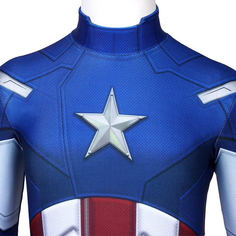 captain america the first avenger captain america kids jumpsuit cosplay costumes