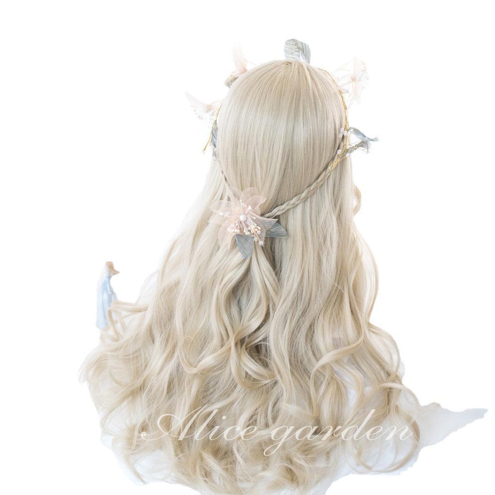 coscrew Rainbow Candy Wigs Golden Long Lolita Wig LOLI-AG093 - coscrew