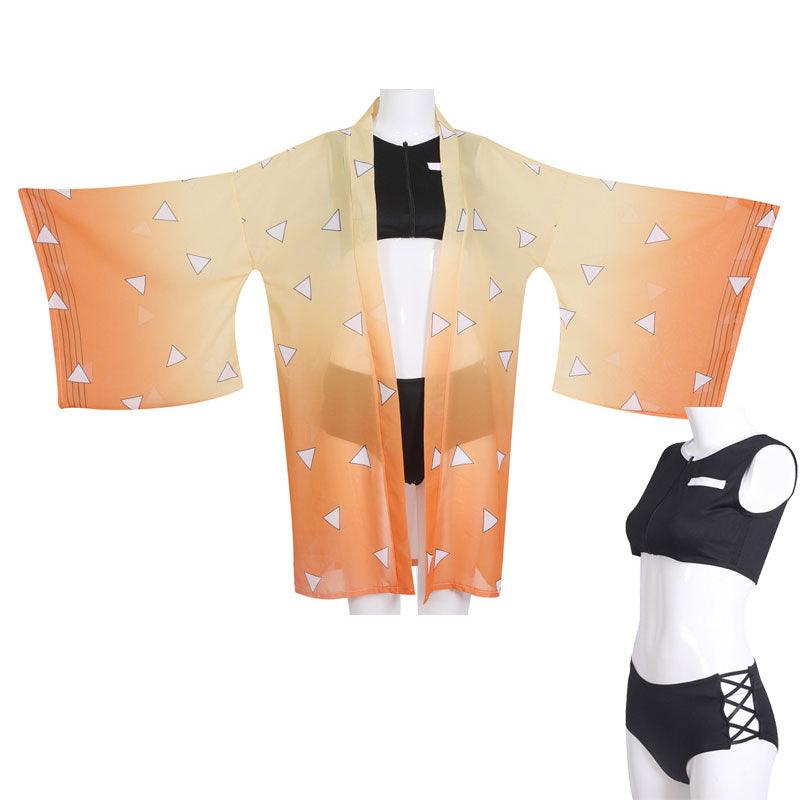 anime demon slayer kimetsu no yaiba kochou shinobu swimsuit cosplay costumes 2