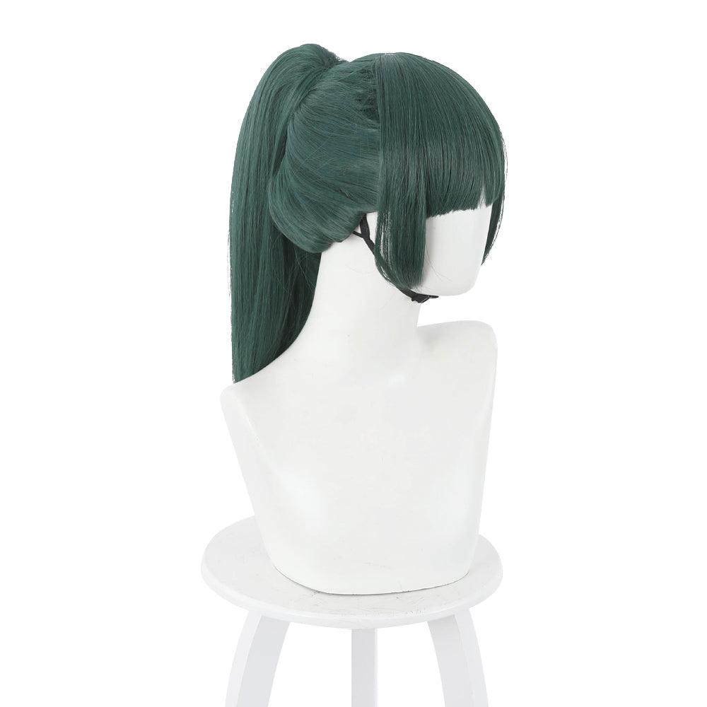 coscrew anime jujutsu kaisen zenin maki green medium cosplay wig 505f
