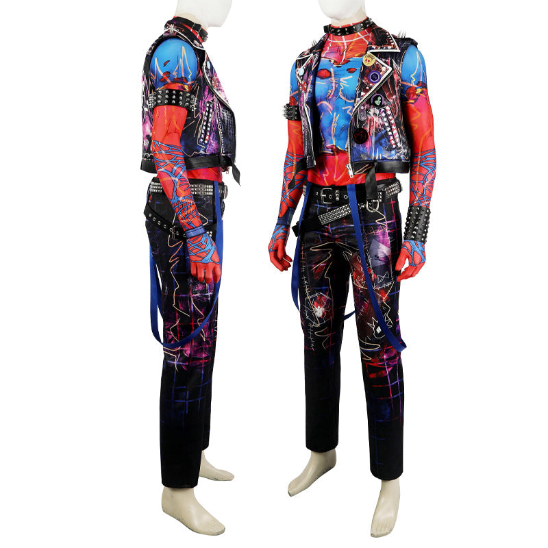 spider man across the spider verse spider punk hobart hobie brown jumpsuit cosplay costumes