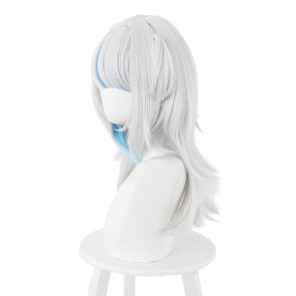 coscrew hololive virtual vtuber gawr gura white and blue medium cosplay wig 444c