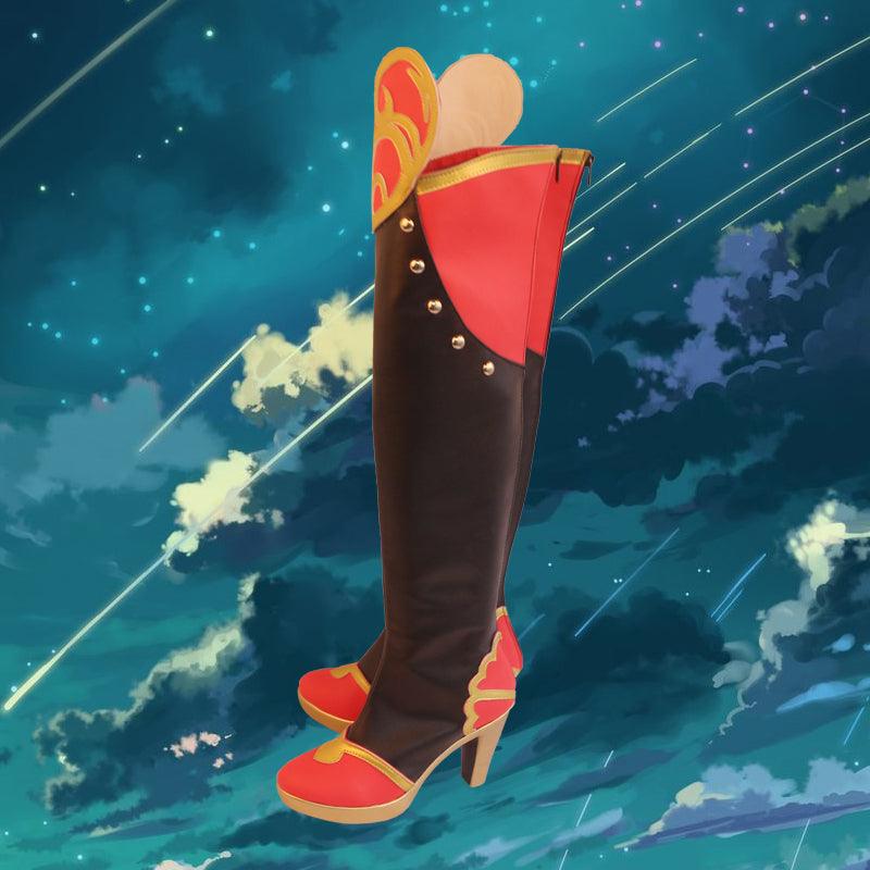 game twisted wonderland riddle rosehearts cosplay boots shoes