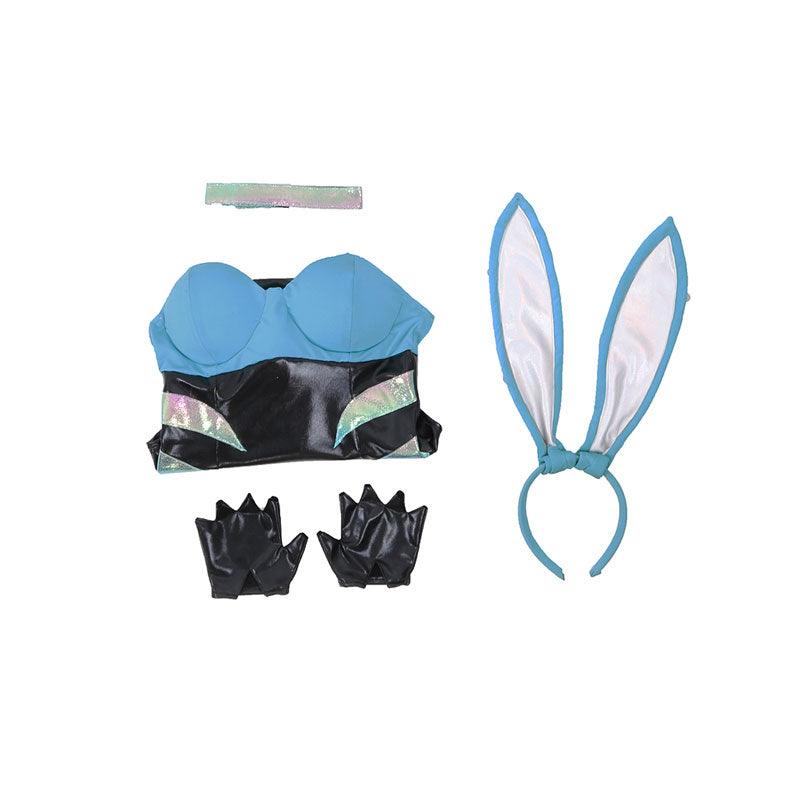 LOL KDA ALL OUT Akali Bunnysuit Cosplay Costumes