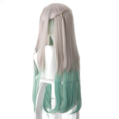 anime toilet bound hanako kun yashiro nene gray and green cosplay wig 497a
