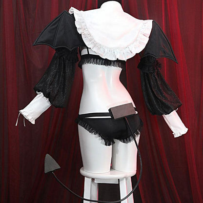 anime my dress up darling marin kitagawa little devil cosplay costumes with free wing props