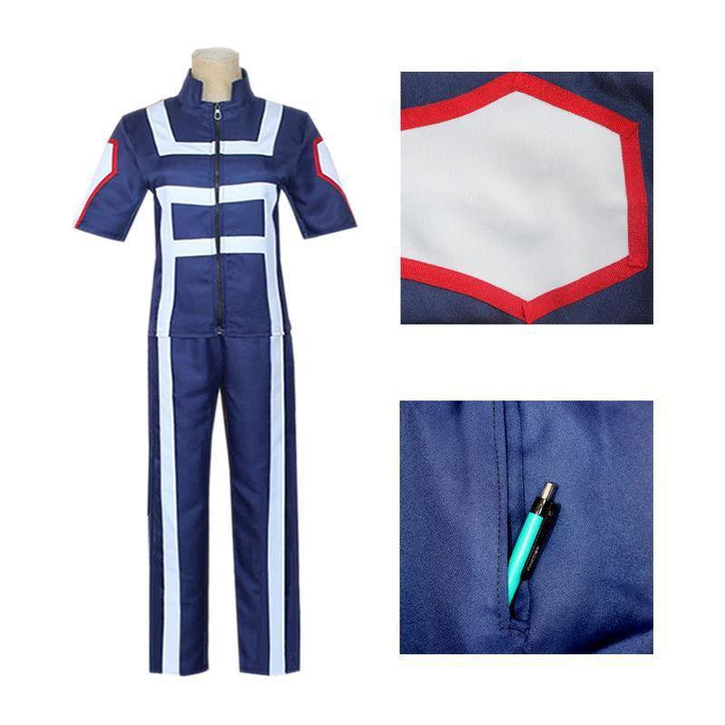 Anime My Hero Academia Short Sleeve Sports Uniform Cosplay Costume