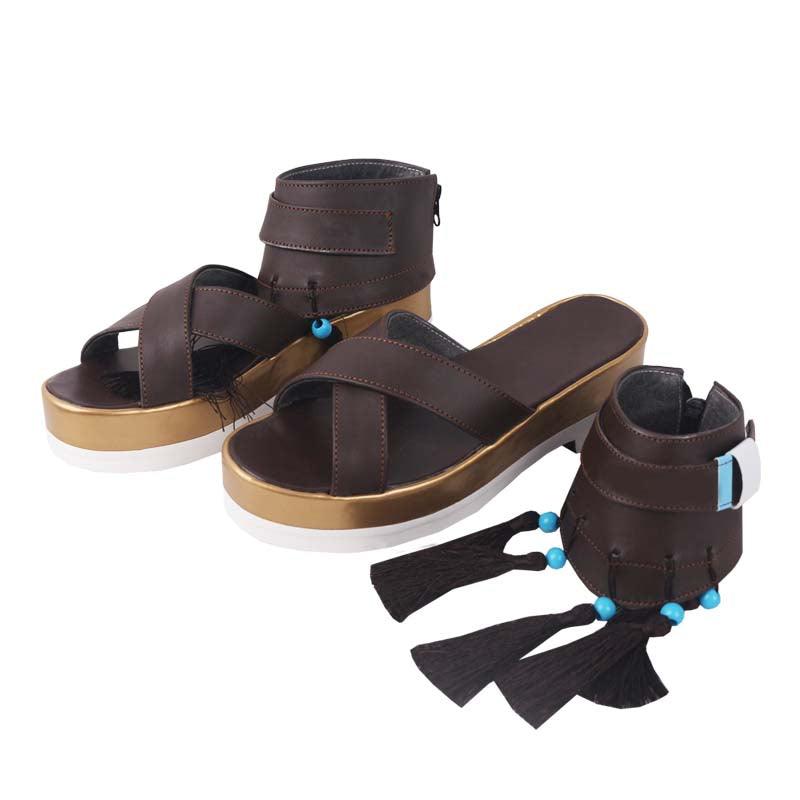 arknights coral coast game cosplay sandals shoes for carnival anime party