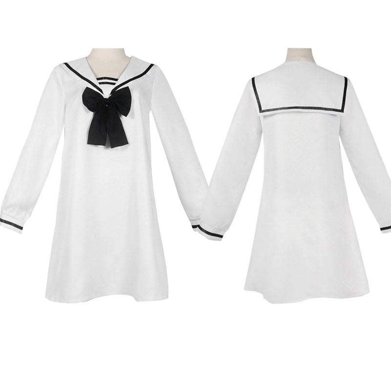 anime spy family anya forger white dress cosplay costumes